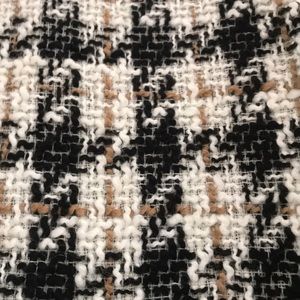 ZARA | tweed houndstooth blouse